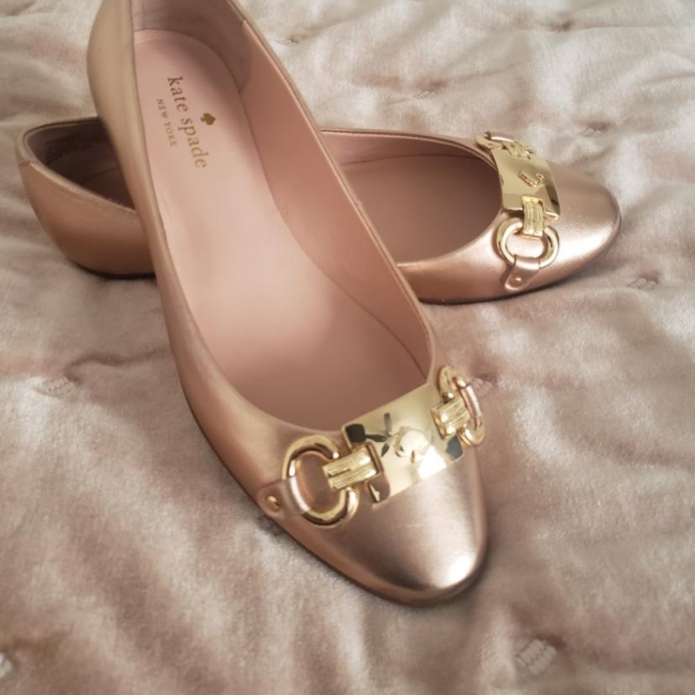 Kate Spade Flats, Rose Gold , 6.0
